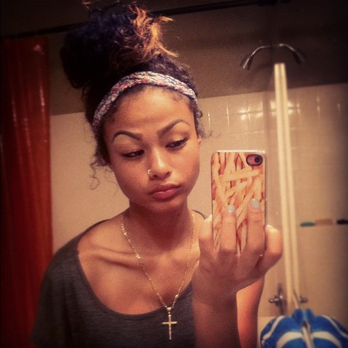 India Westbrooks taking a selfie