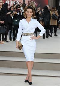 Kate Beckinsale Burberry Prorsum show at London Fashion Week 2/18/13 