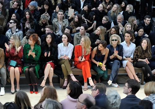 Kate Beckinsale Burberry Prorsum show at London Fashion Week 2/18/13 