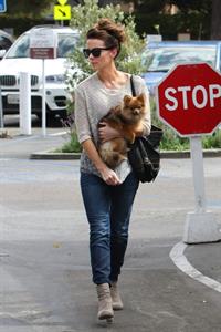 Kate Beckinsale out with her dog in Los Angeles 4/8/13 