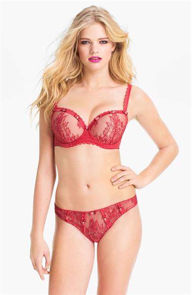 Valerie Van Der Graaf in lingerie