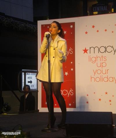 Ariana Grande Macys Lighting event in Boston November 26, 2010