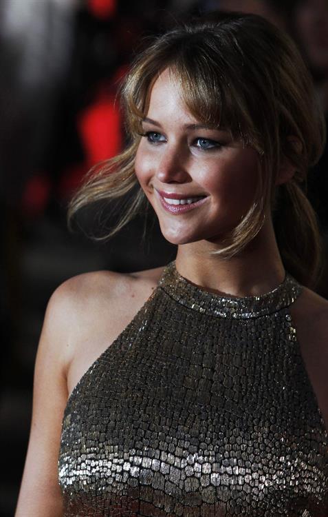 Jennifer Lawrence at the Hunger Games UK premiere on March 14, 2012 