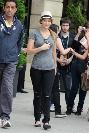Jennifer Lawrence out about in Paris, France on 3-7-2012