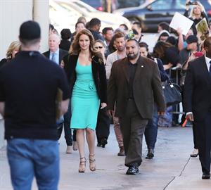 Jennifer Lawrence Arriving at the Jimmy Kimmel Live (January 31, 2013) 