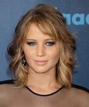 Jennifer Lawrence 24th Annual GLAAD Media Awards in Los Angeles, Apr. 20, 2013 