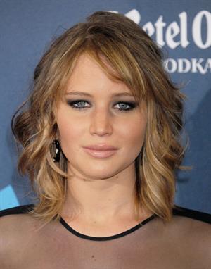 Jennifer Lawrence 24th Annual GLAAD Media Awards in Los Angeles, Apr. 20, 2013 