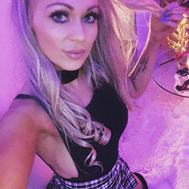 Krystal Dawson taking a selfie