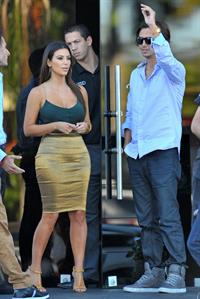 Kim Kardashian at Prestige Imports car showroom in Miami 10/30/12
