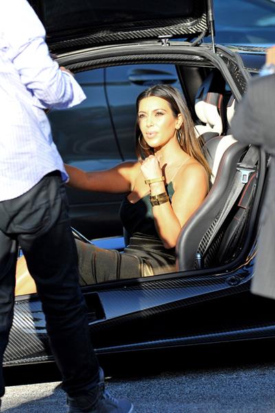 Kim Kardashian at Prestige Imports car showroom in Miami 10/30/12