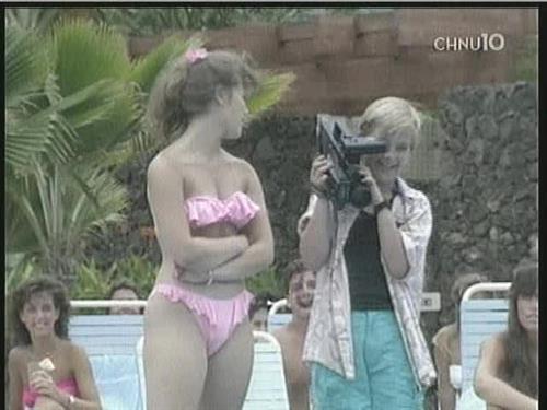 Tracey Gold in a bikini