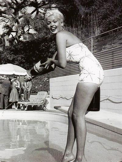 Jayne Mansfield in a bikini