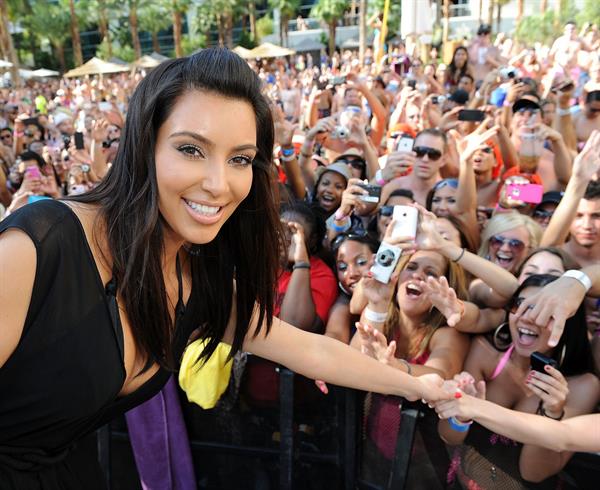 Kim Kardashian - Hosts Rehab Sundays Pool Party at the Hard Rock in Las Vegas (June 3, 2012)