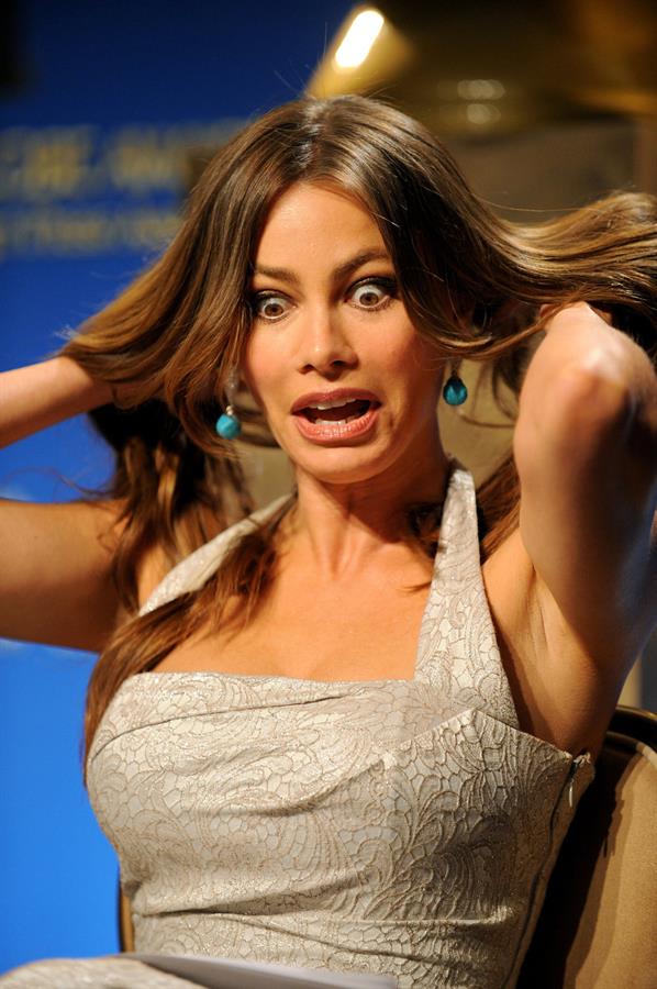 Sofia Vergara at the 69th annual Golden Globe Award Vominations on December 15, 2011