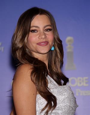 Sofia Vergara at the 69th annual Golden Globe Award Vominations on December 15, 2011