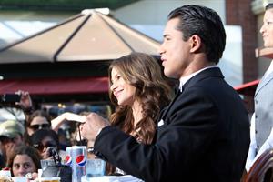 Sofia Vergara at The Grove with Mario Lopez on April 28, 2011 