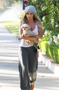 Ashley Tisdale leaving home in Studio City on May 23, 2012 