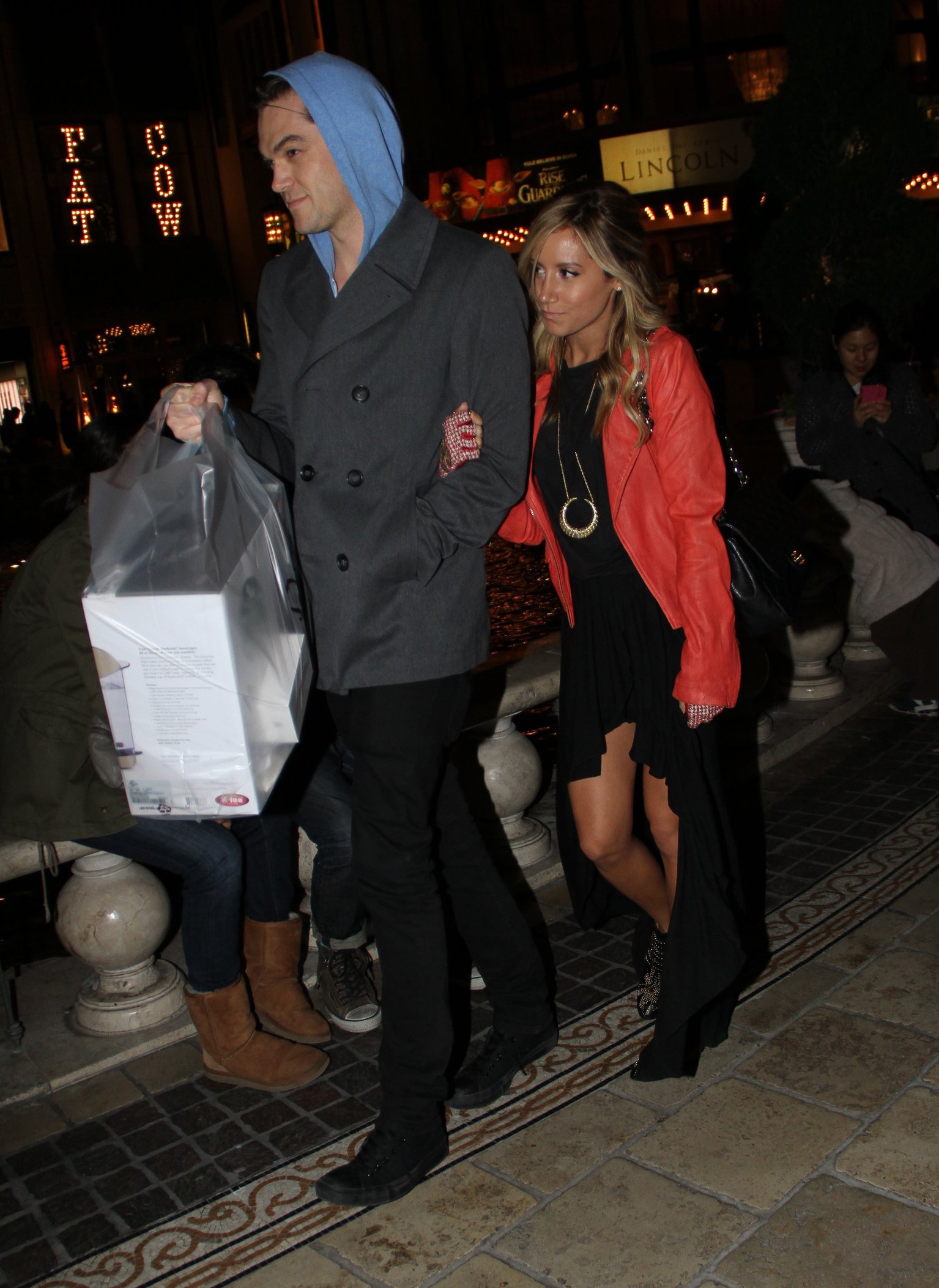 Ashley Tisdale holiday shopping at The Grove in LA 12/15/12 