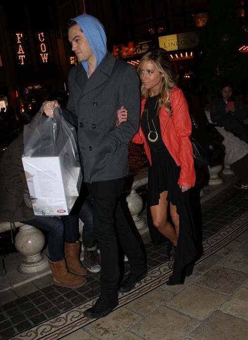 Ashley Tisdale holiday shopping at The Grove in LA 12/15/12 