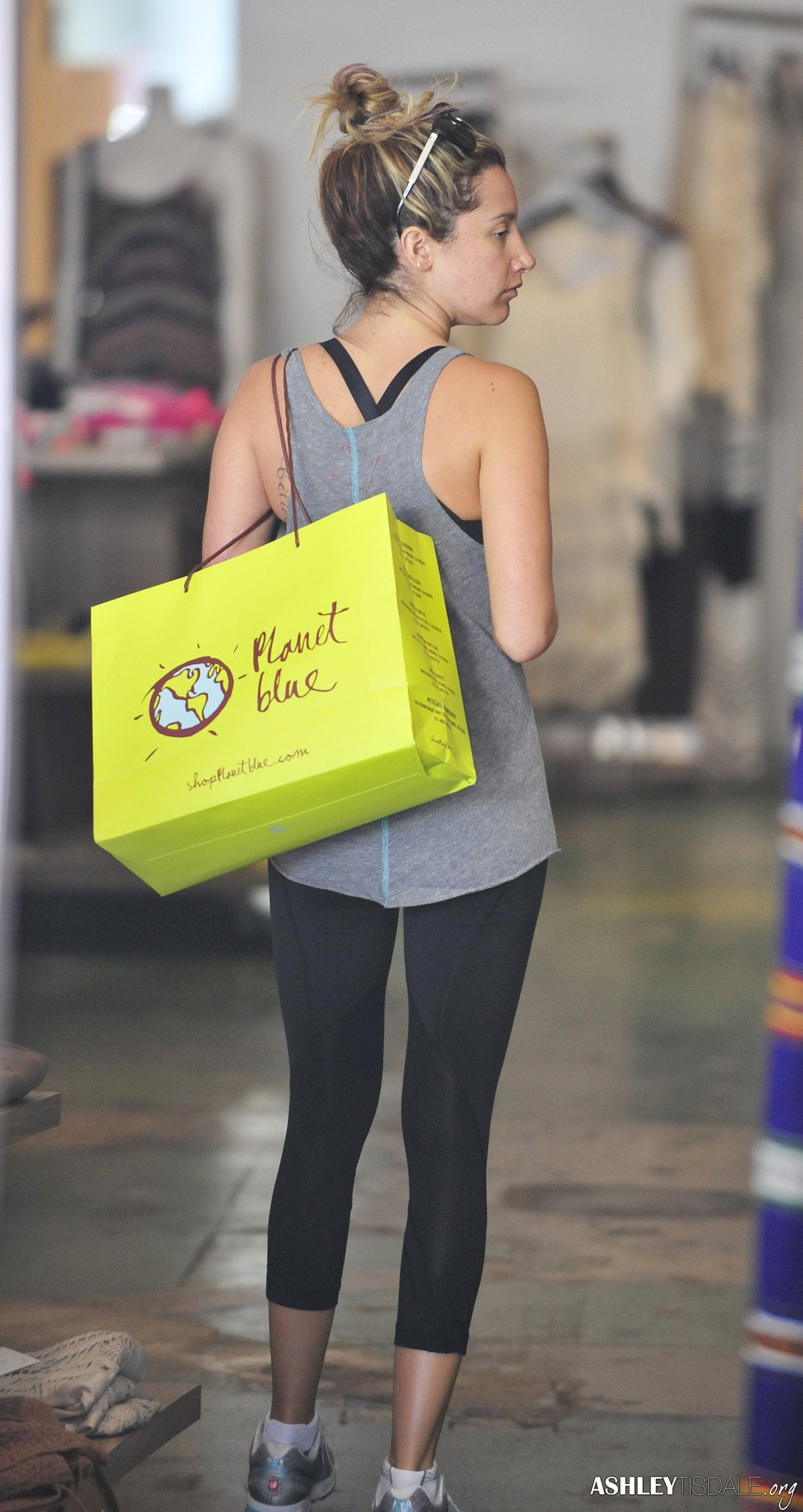 Ashley Tisdale shopping at Planet Blue in Beverly Hills July 30, 2012 