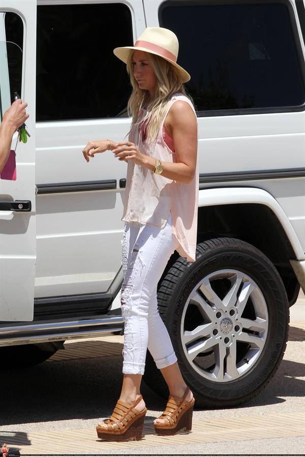 Ashley Tisdale shopping at Barneys NY in Beverly Hills on May 14, 2012