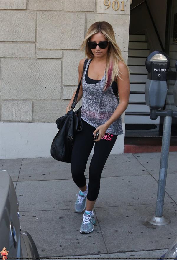 Ashley Tisdale - Leaves the Nine Zero One salon in West Hollywood (June 8, 2012)
