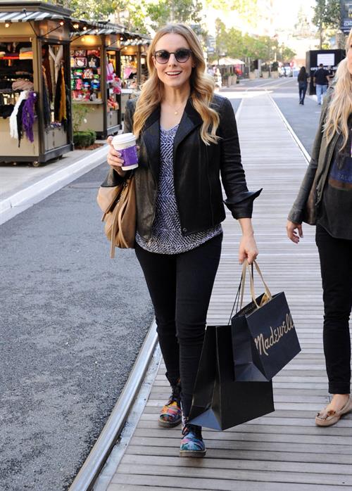 Kristen Bell out shopping at The Americana at Brand in Glendale 10/30/12