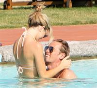 Abigail Clancy holiday at the Portocervo Hotel Cala di Volpe Sardinia Italy on July 12, 2010