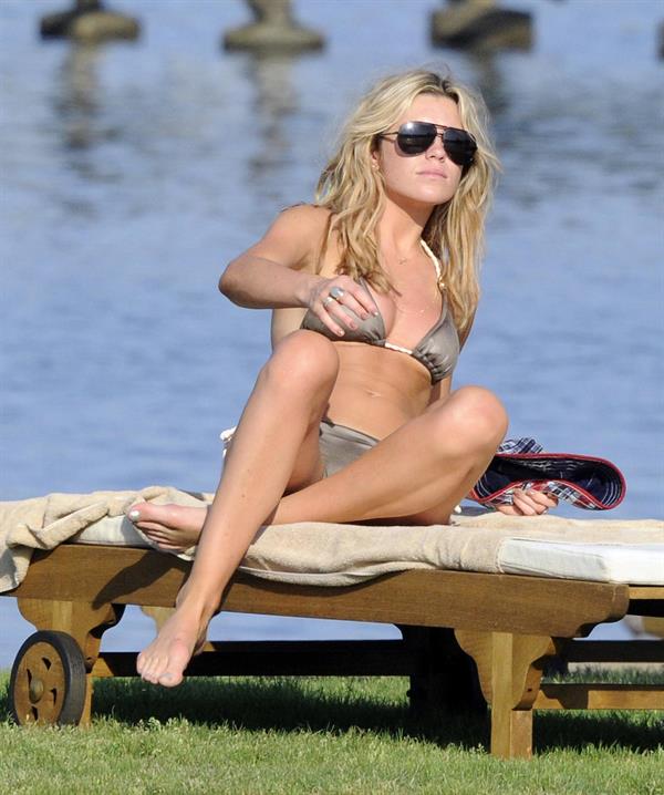 Abigail Clancy holiday at the Portocervo Hotel Cala di Volpe Sardinia Italy on July 12, 2010