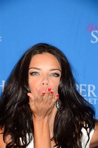 Adriana Lima Victoria's Secret Showstopper launch in New York City on August 9, 2011