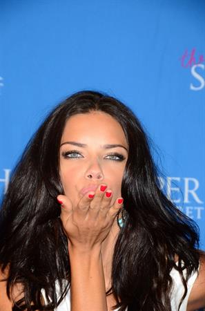 Adriana Lima Victoria's Secret Showstopper launch in New York City on August 9, 2011