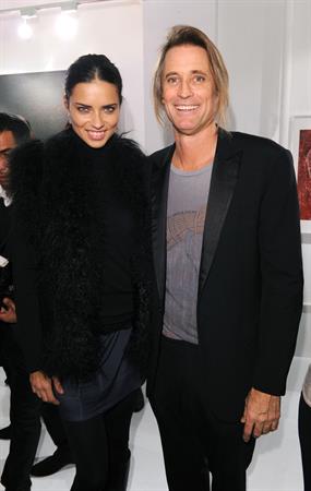 Adriana Lima the Nomad Two Worlds Russell James Exhibit opening on December 05, 2011 