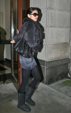 Adriana Lima leaving a medical office in New York City on November 8, 2011 