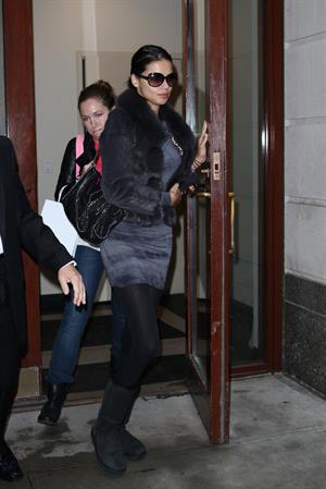 Adriana Lima leaving a medical office in New York City on November 8, 2011 