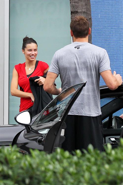 Adriana Lima hits the gym in Miami Beach on October 25, 2011