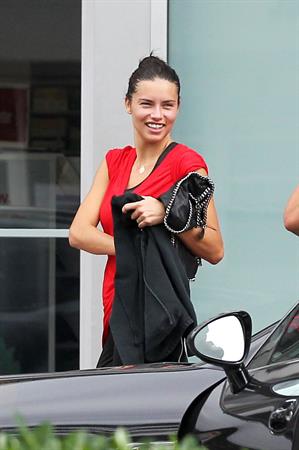 Adriana Lima hits the gym in Miami Beach on October 25, 2011