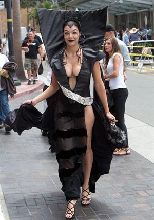 Adrianne Curry dressed as Lily from Legend during Comic-Con in San Diego - July 14, 2012
