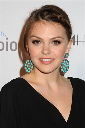 Aimee Teegarden premiere of the 1st social series Aim High held at Trousdale on October 18, 2011 