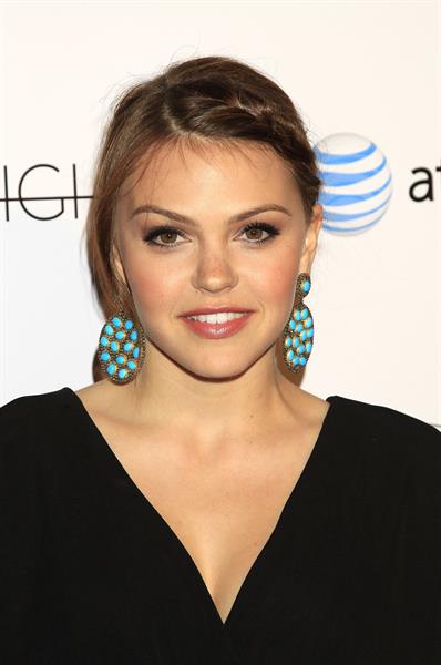 Aimee Teegarden premiere of the 1st social series Aim High held at Trousdale on October 18, 2011 