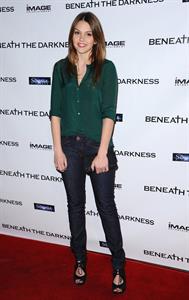 Aimee Teegarden screening of Beneath the Darkness in Los Angeles on January 4, 2011