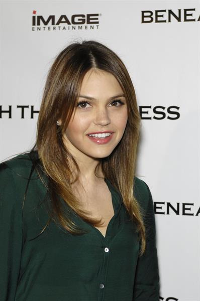 Aimee Teegarden screening of Beneath the Darkness in Los Angeles on January 4, 2011