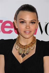 Aimee Teegarden 9th annual Teen Vogue Hollywood party at Paramount Studios on September 23, 2011 