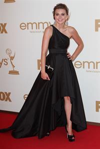 Aimee Teegarden 63rd annual Primetime Emmy Awards held at Nokia Theatre in Los Angeles on September 18, 2011