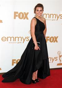 Aimee Teegarden 63rd annual Primetime Emmy Awards held at Nokia Theatre in Los Angeles on September 18, 2011