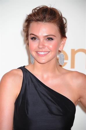 Aimee Teegarden 63rd annual Primetime Emmy Awards held at Nokia Theatre in Los Angeles on September 18, 2011