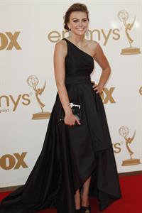 Aimee Teegarden 63rd annual Primetime Emmy Awards held at Nokia Theatre in Los Angeles on September 18, 2011