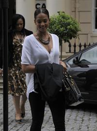 Alesha Dixon - Out in London on July 4, 2012