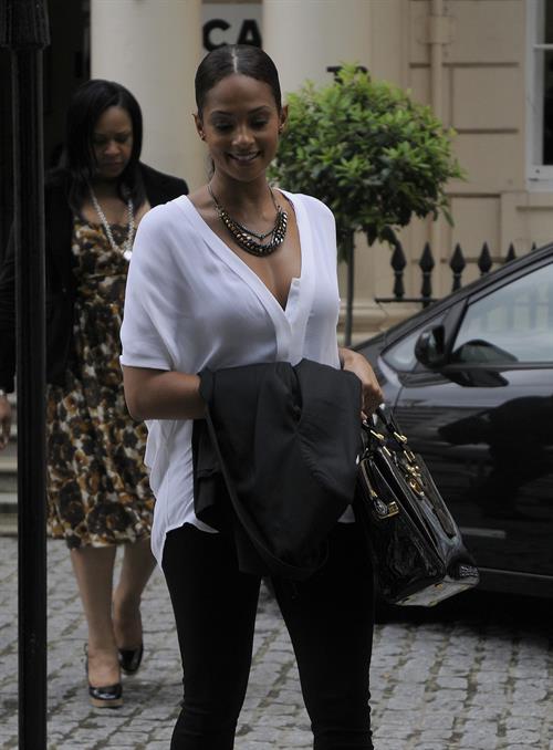 Alesha Dixon - Out in London on July 4, 2012