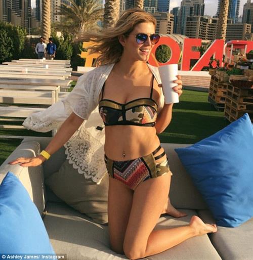 Ashley James in a bikini