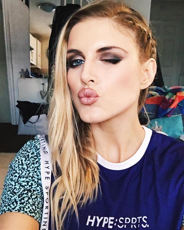 Ashley James taking a selfie